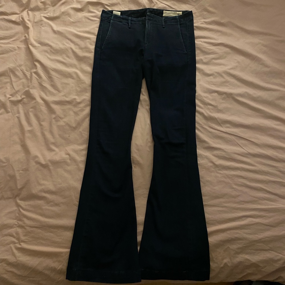 Rag & Bone flare jeans. Dark navy.